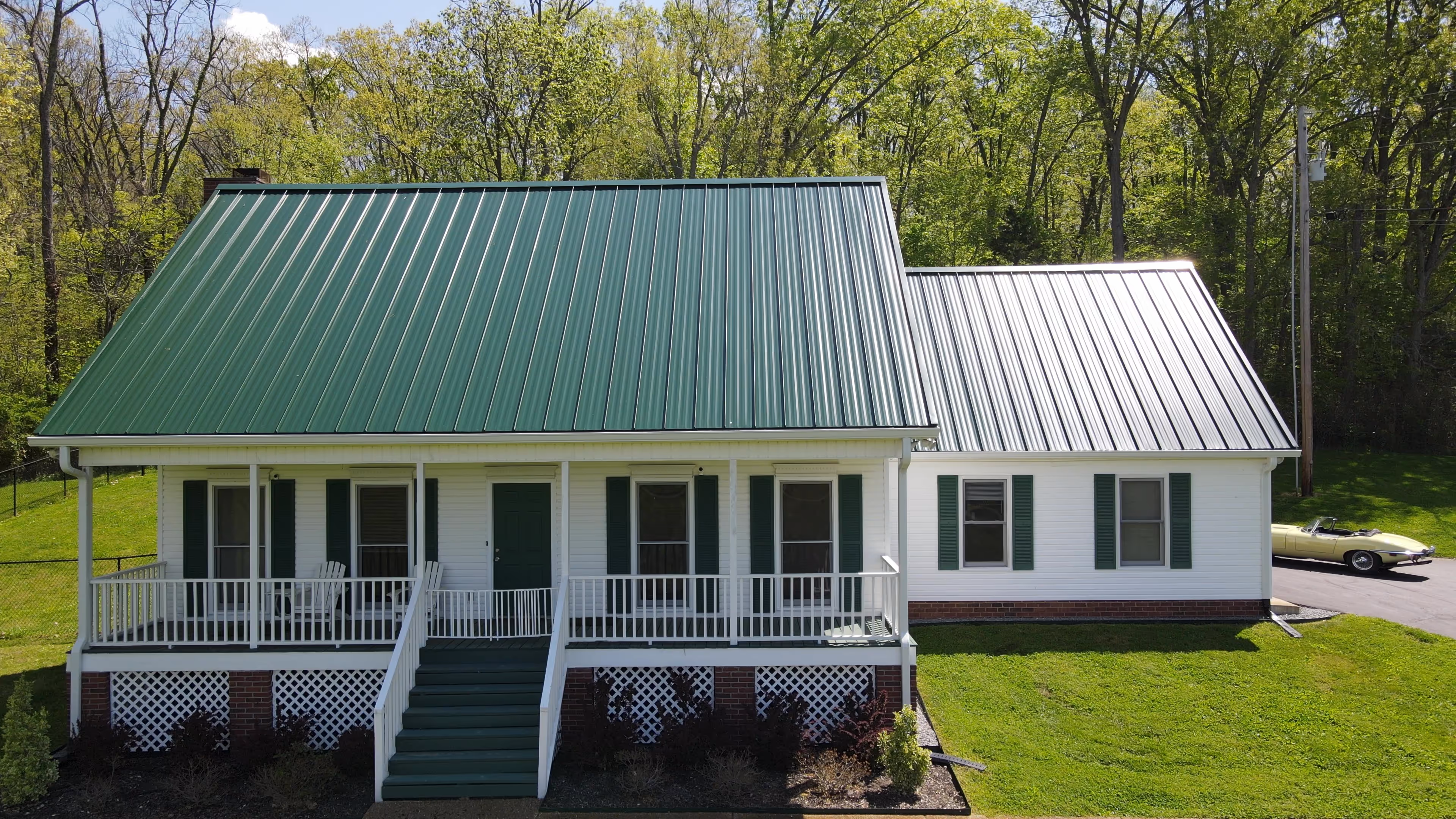 Classic Green Metal Roof