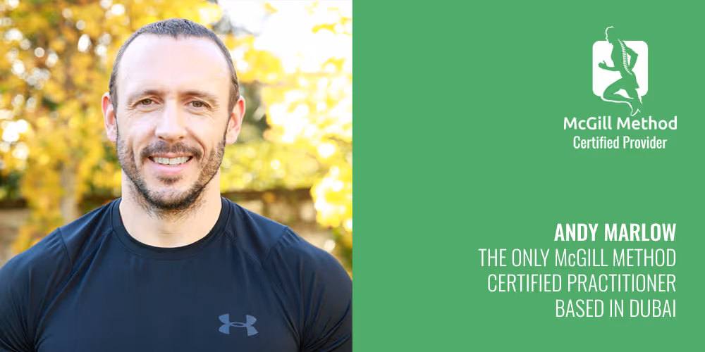 Andy Marlow, the only McGill Method certified practitioner in Dubai