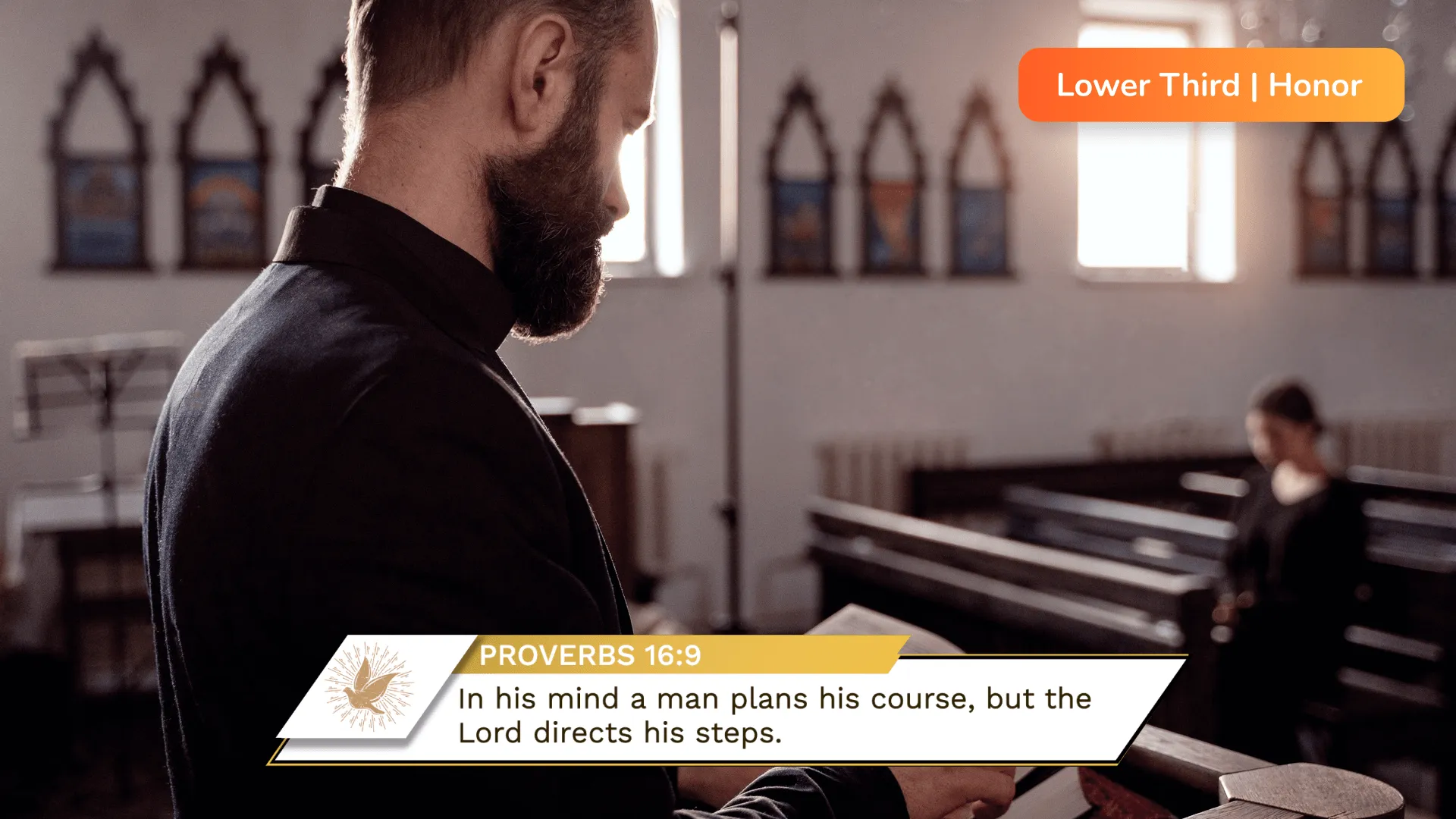 Overlay for live streaming church services