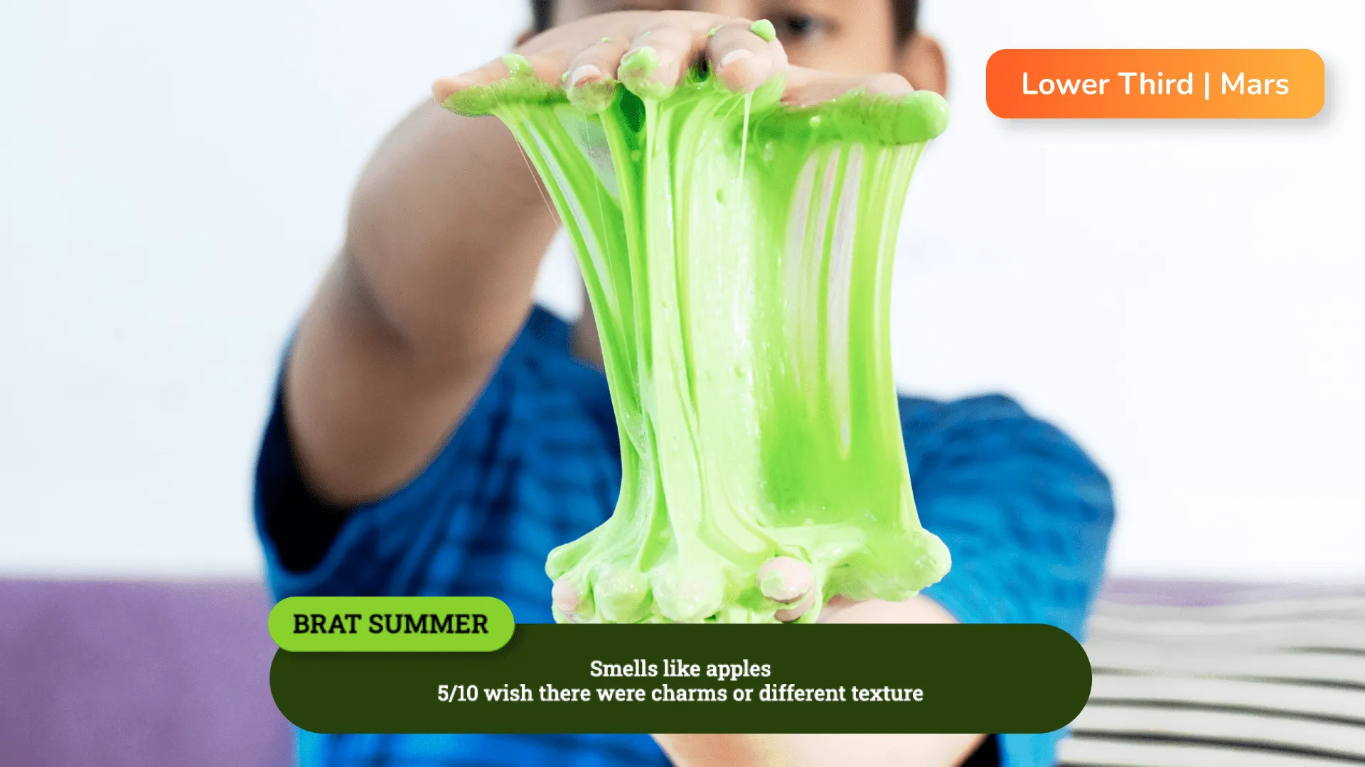 Slime ASMR with stream overlay