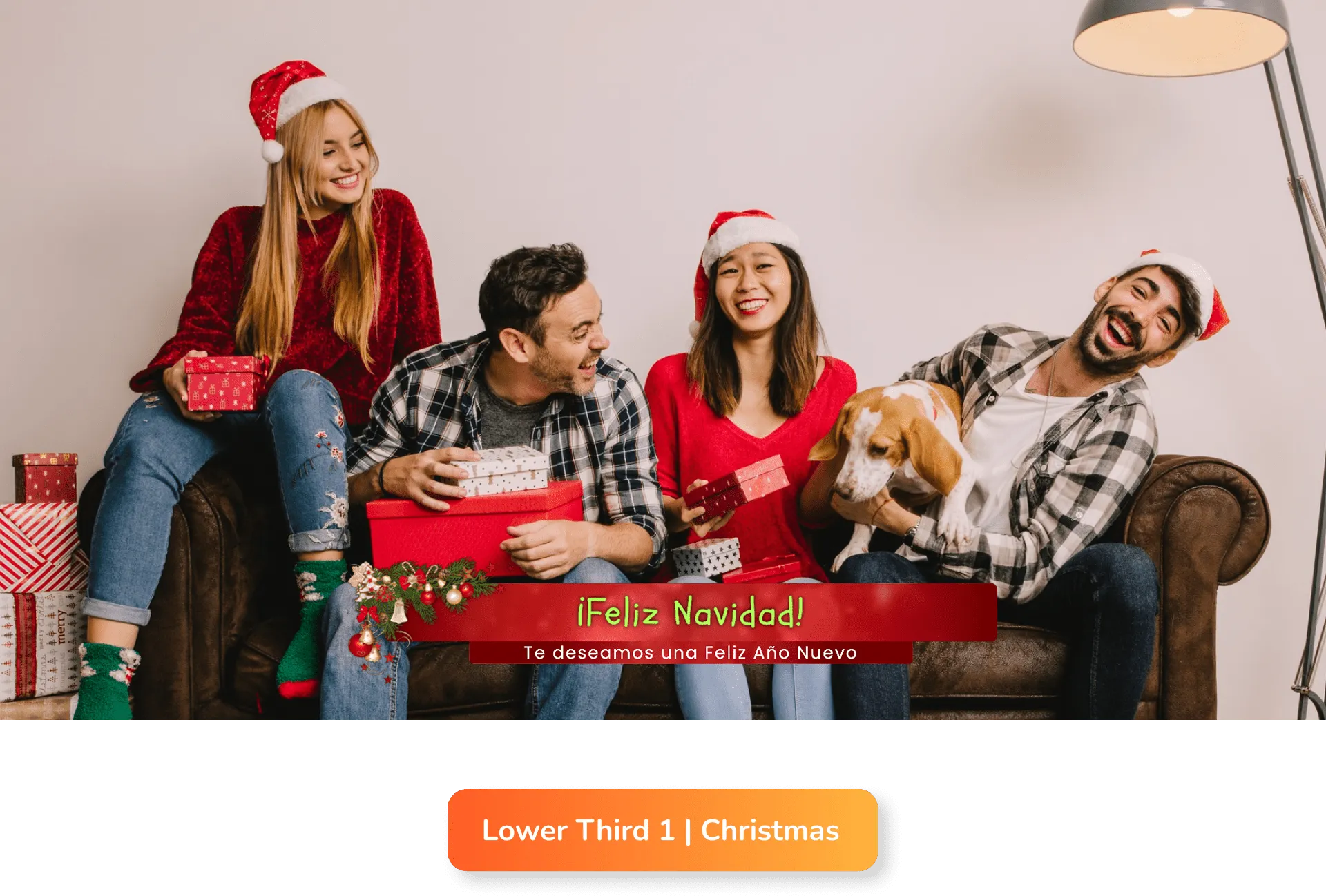 free Christmas stream overlays