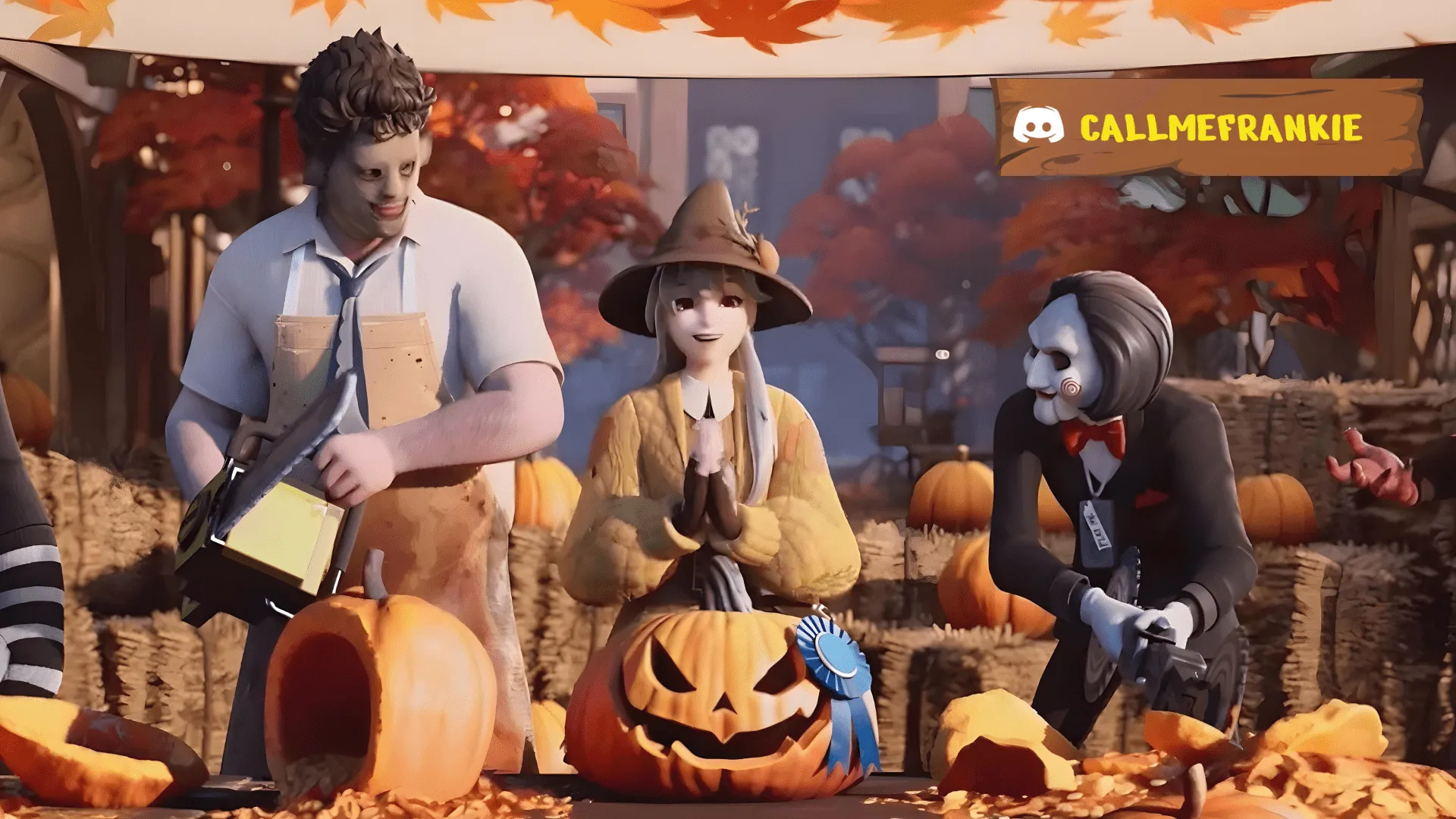 Halloween Fortnite live stream with a social loop overlay