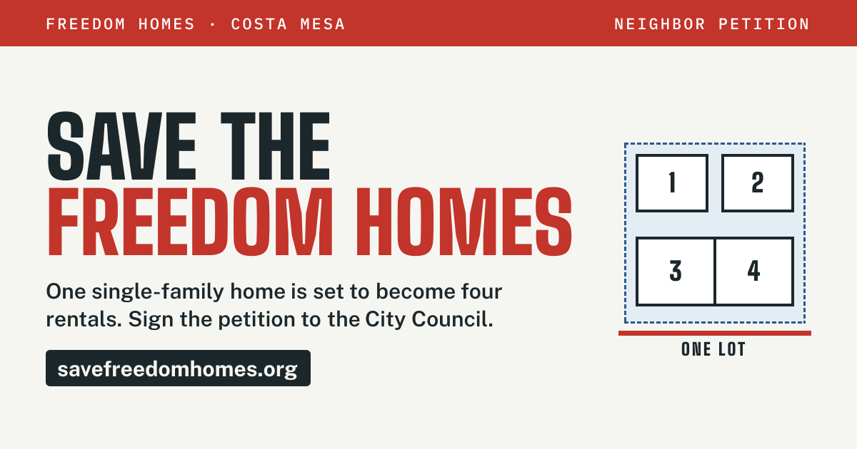 Save the Freedom Homes