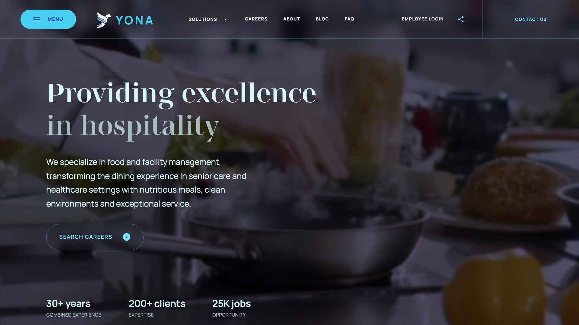 Yona Solutions website homepage
