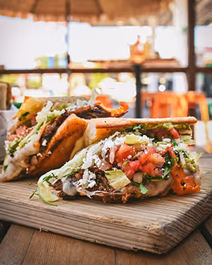 Tacos at the Burrito bar