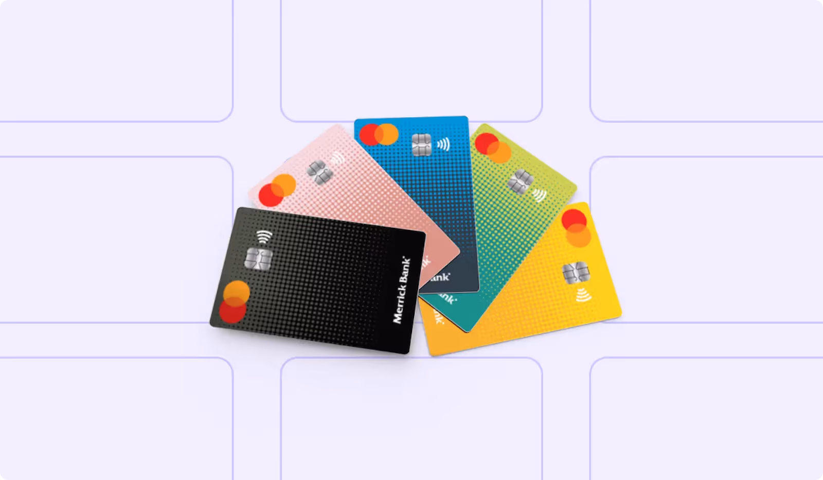A photo of the Merrick Bank credit cards