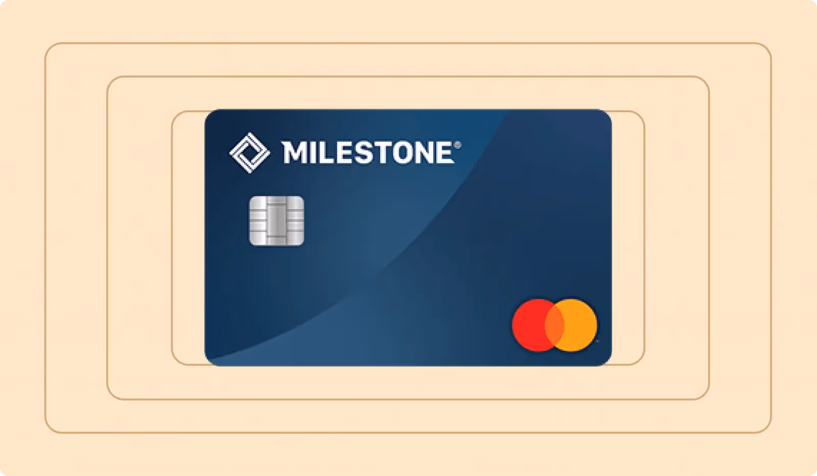 Milestone Credit Card with bright background