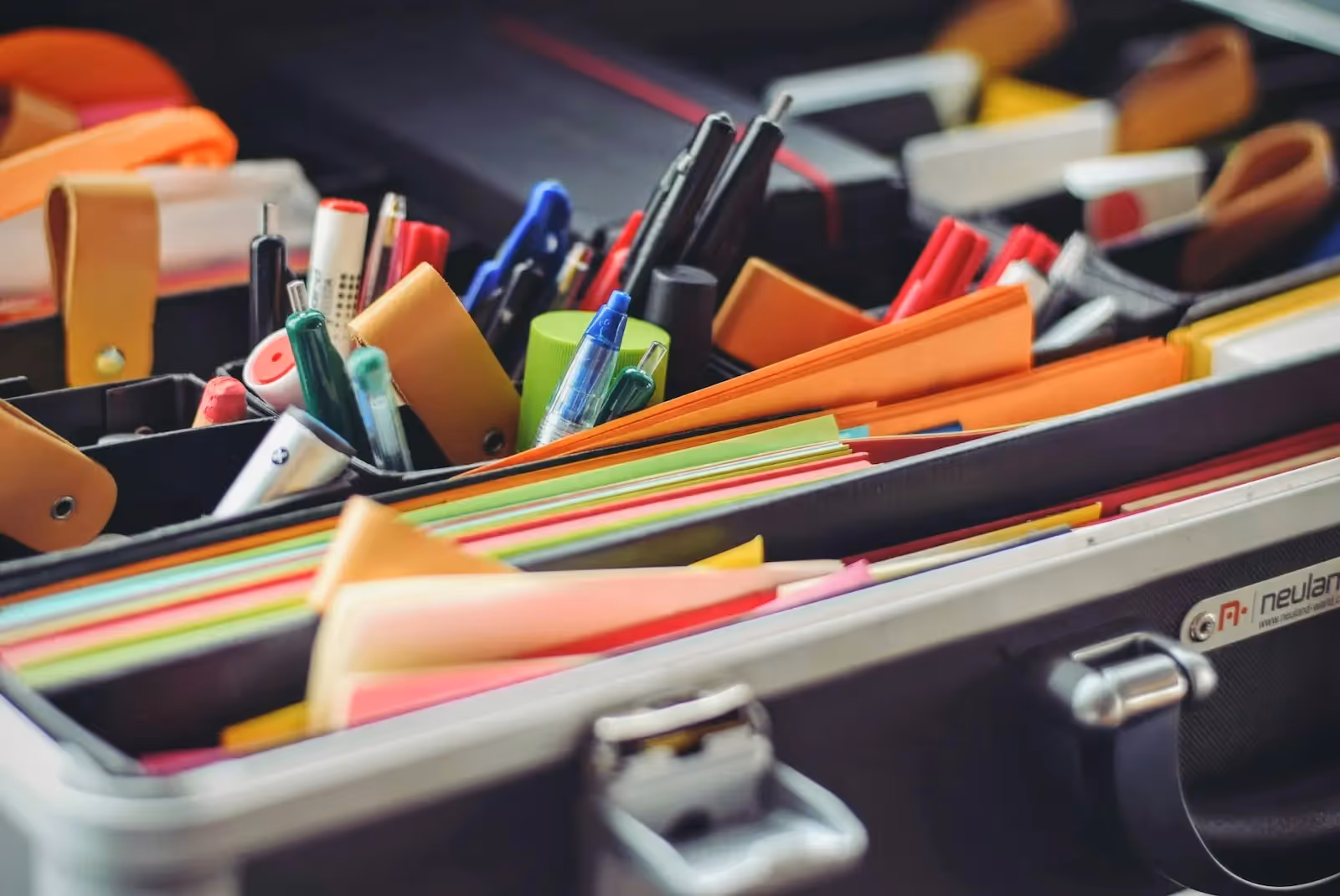 Picture of assorted stationary items