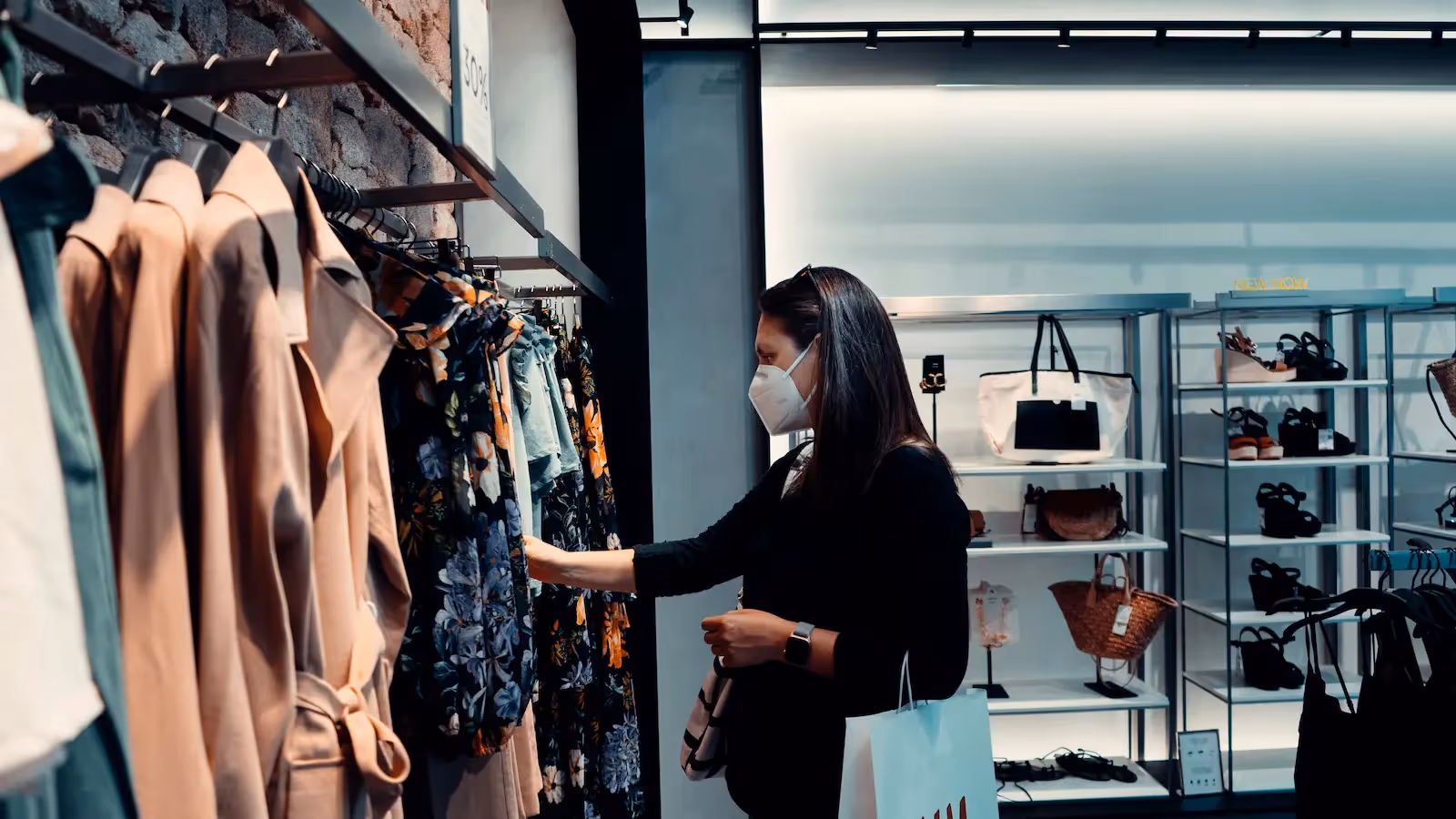Person looking at clothes