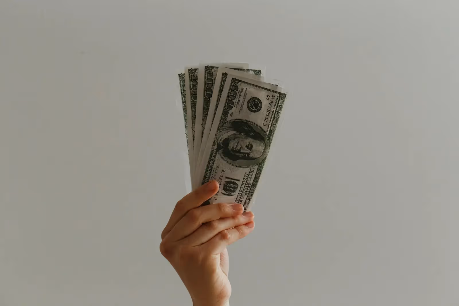 Picture of US dollar banknotes
