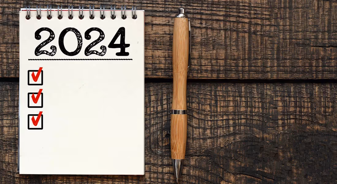 Checklist and a pen