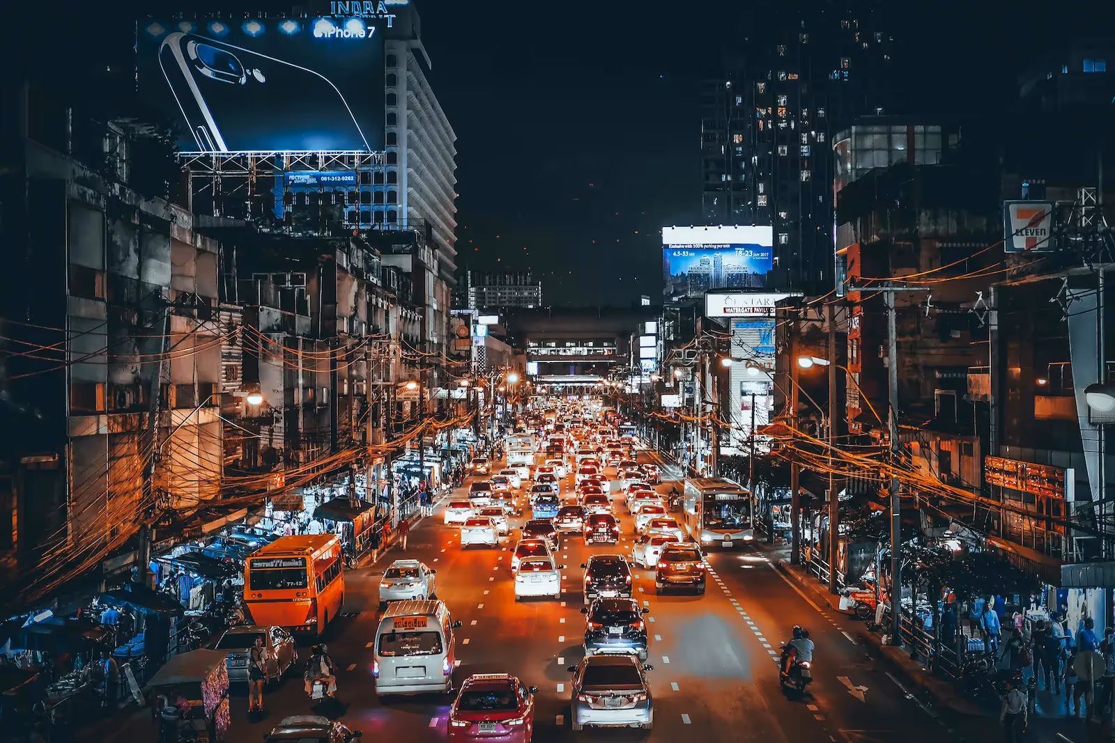 Cars on a road