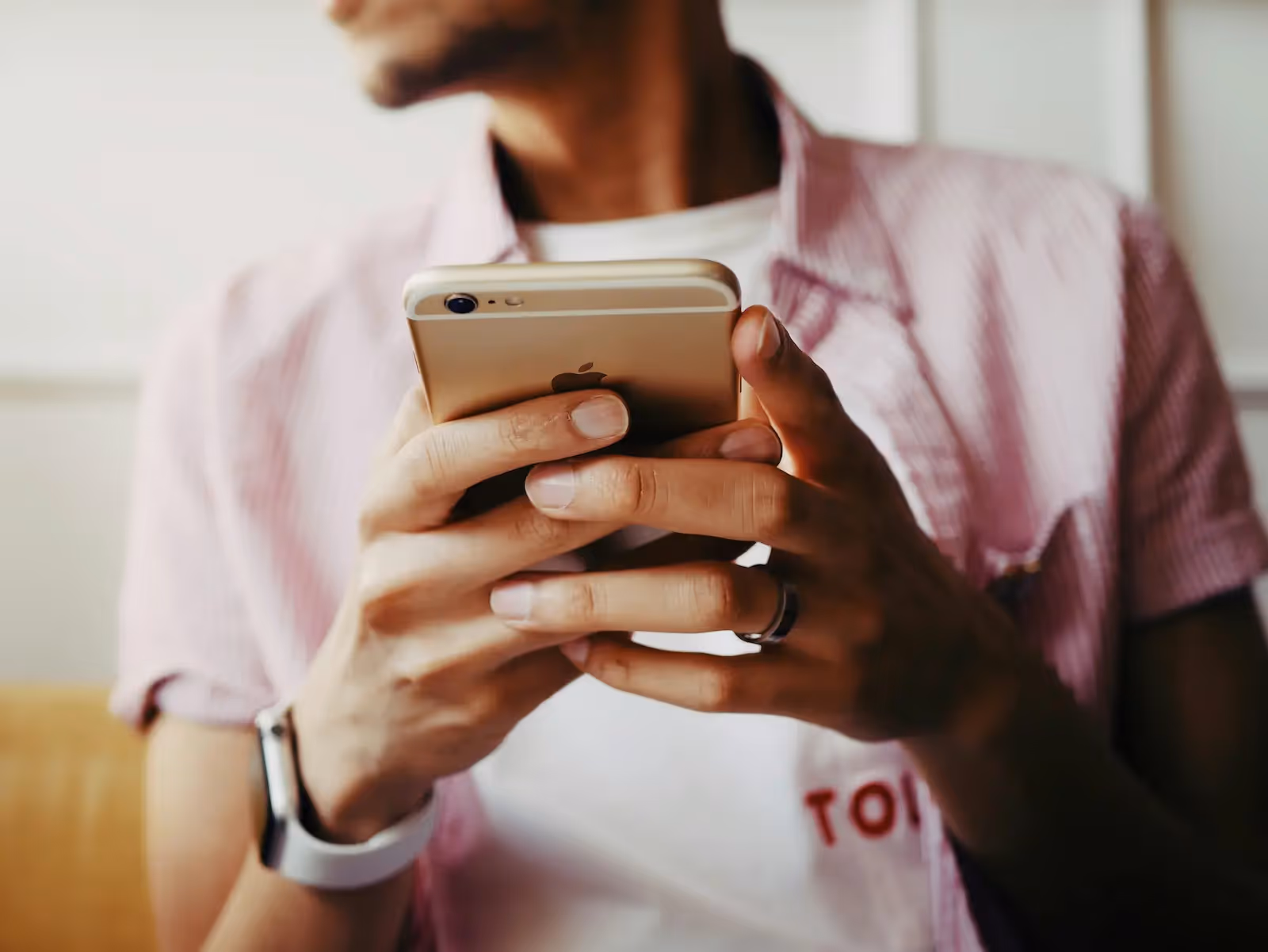 Person using a phone