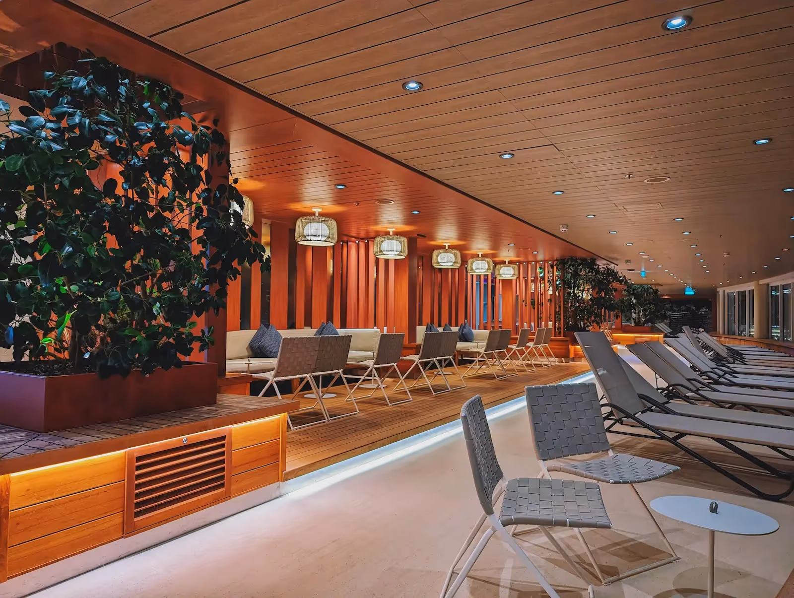 An airport lounge
