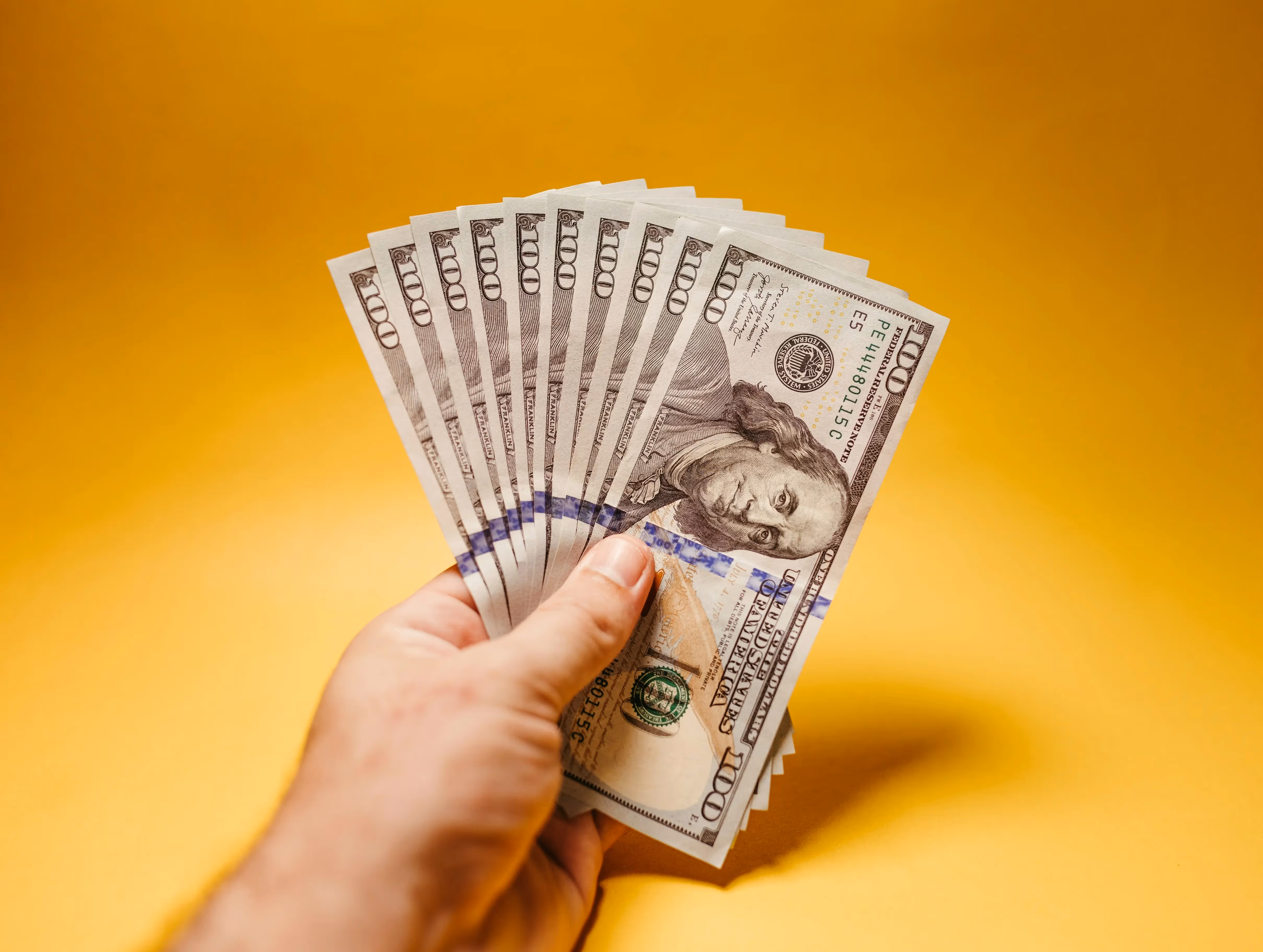 Money held by a person