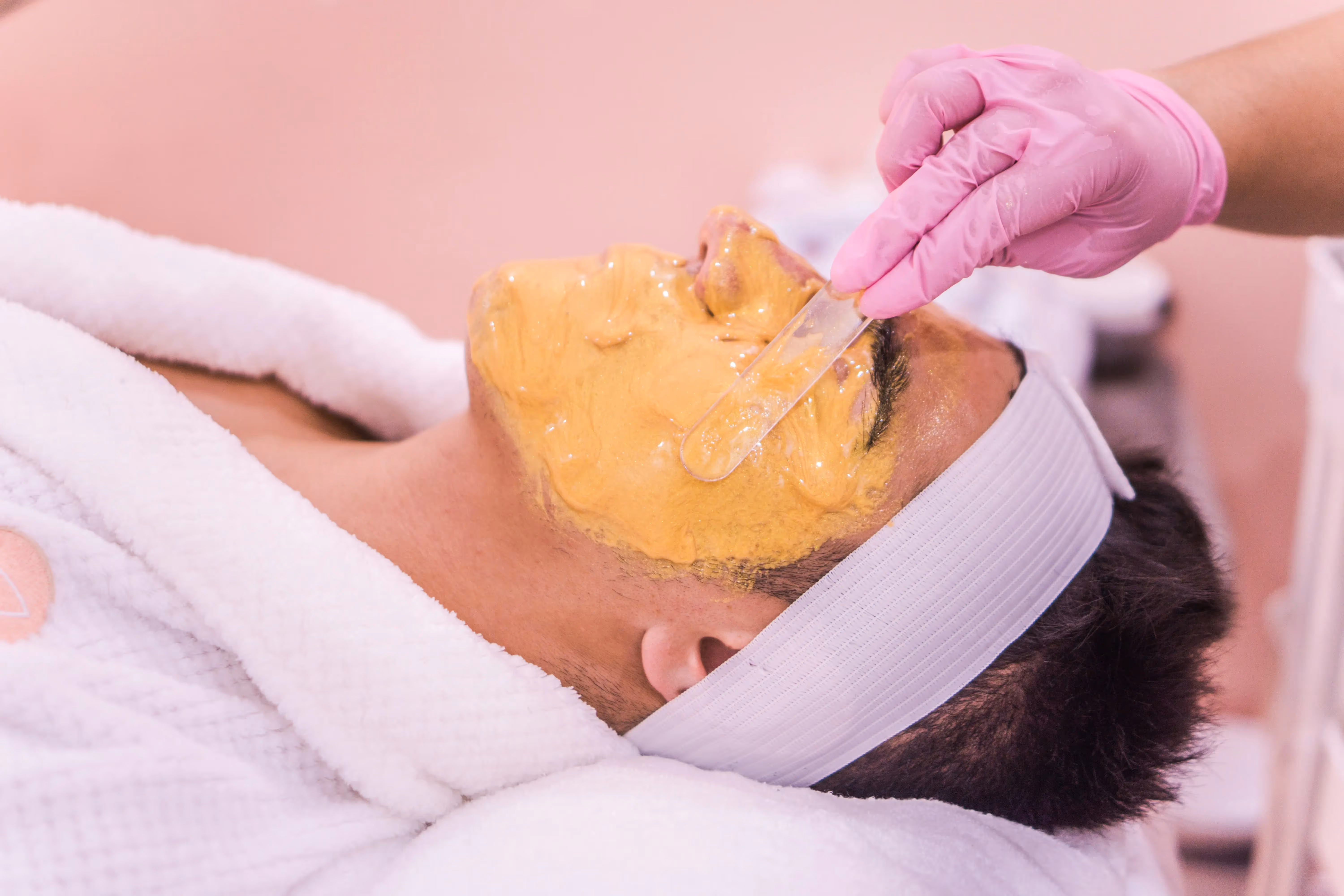 Person with a face mask