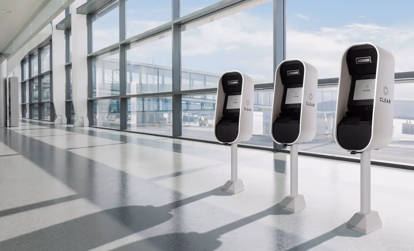 Inside an airport