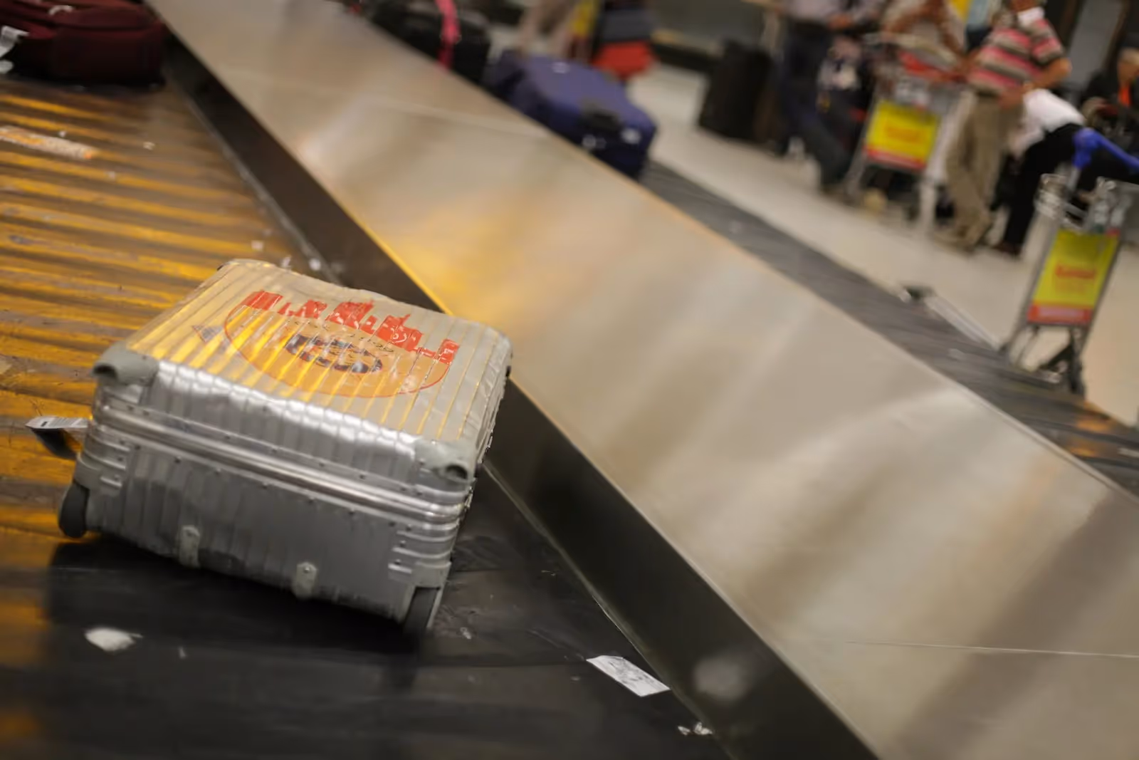 Gray luggage