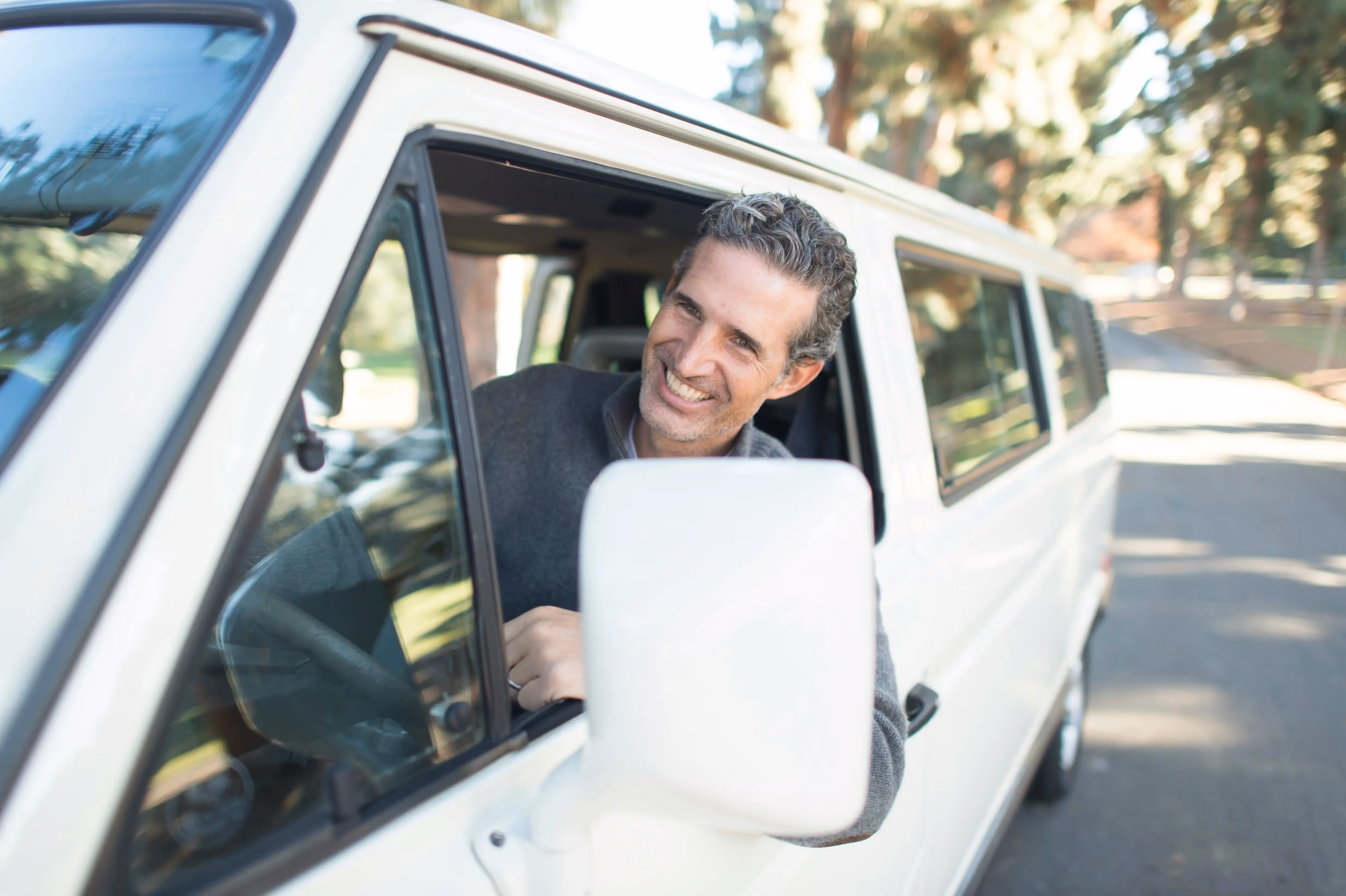 Person inside a car