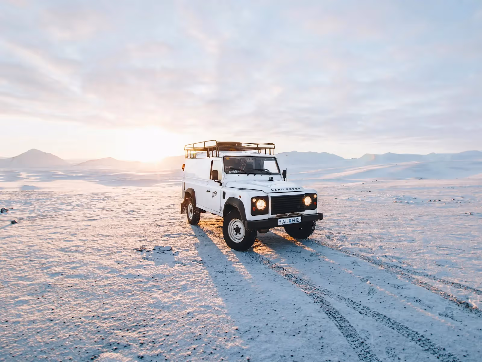 A car on a field