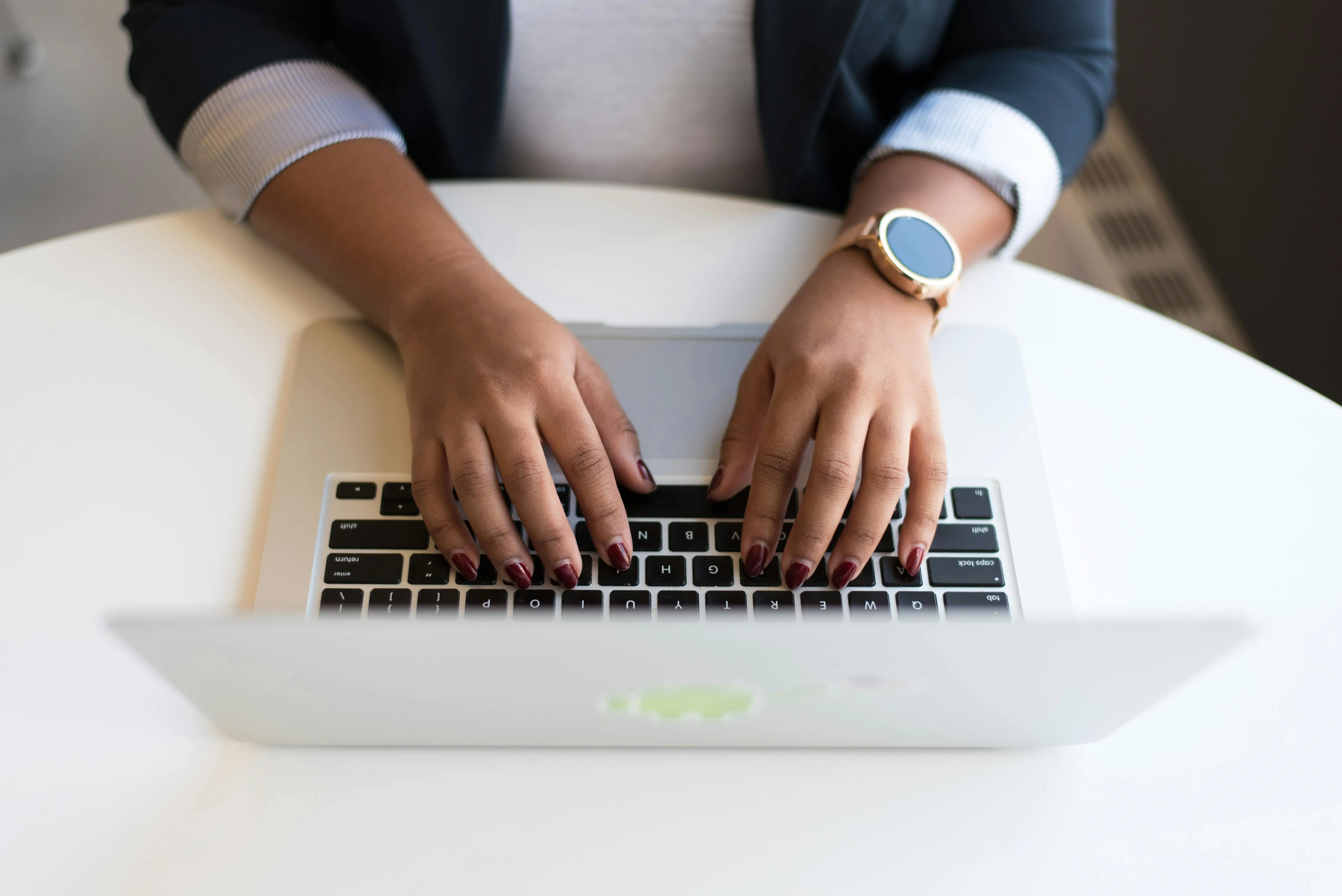 Woman on computer