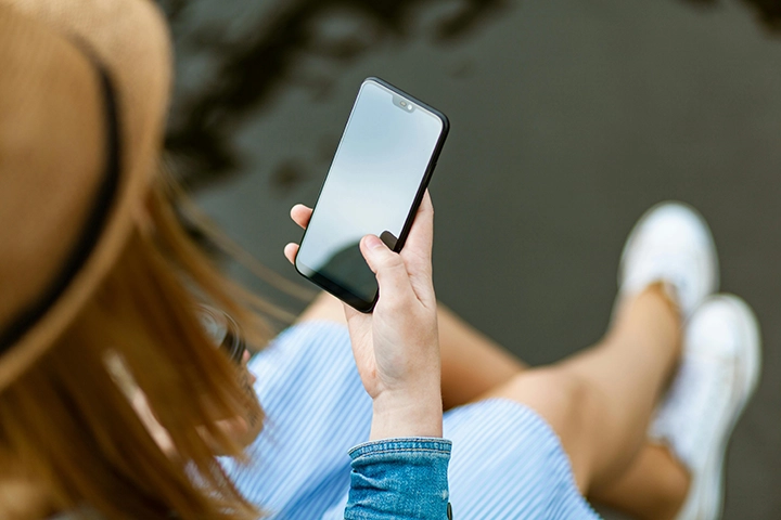 Woman on mobile phone