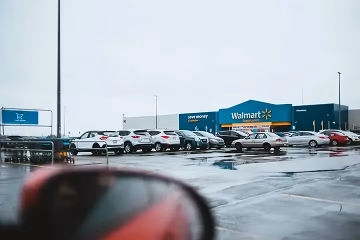 Entrance of a Walmart
