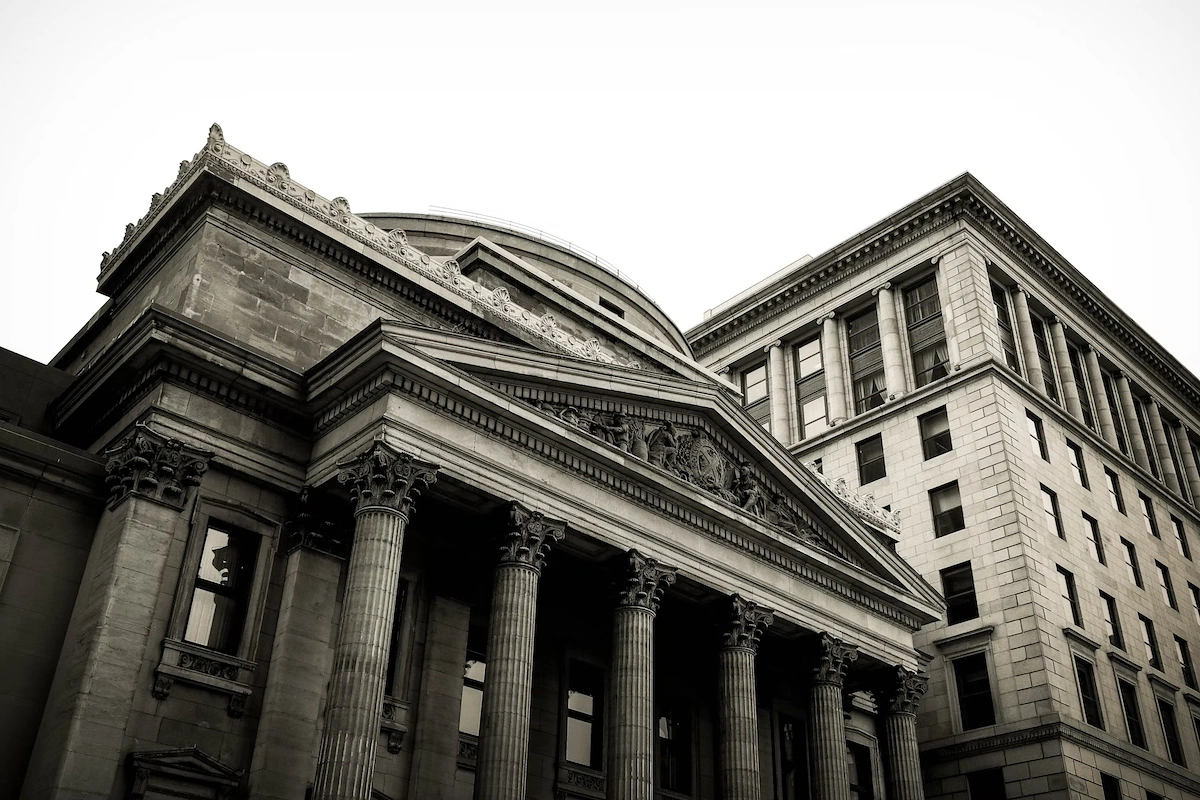 A representation of a bank.