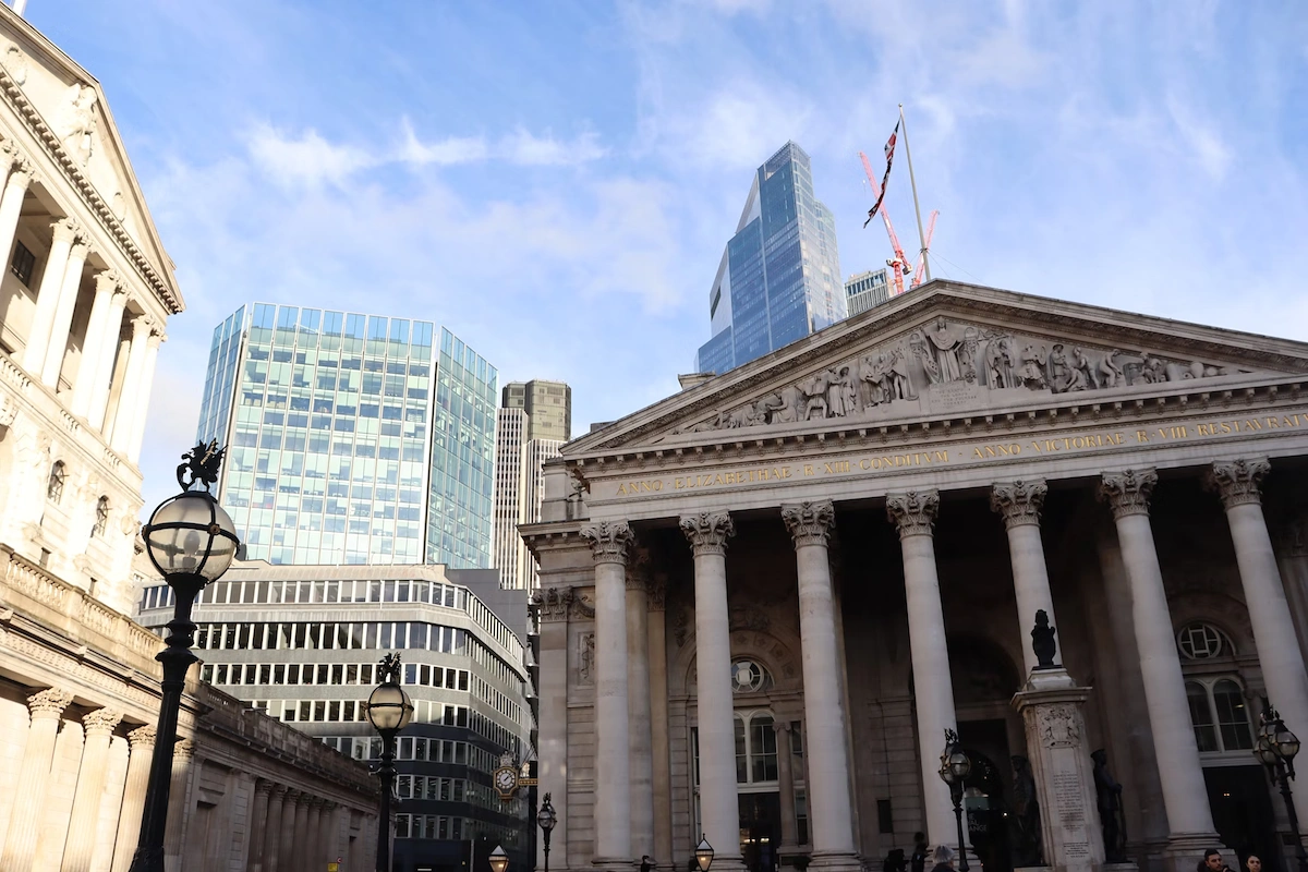 A representation of a bank.