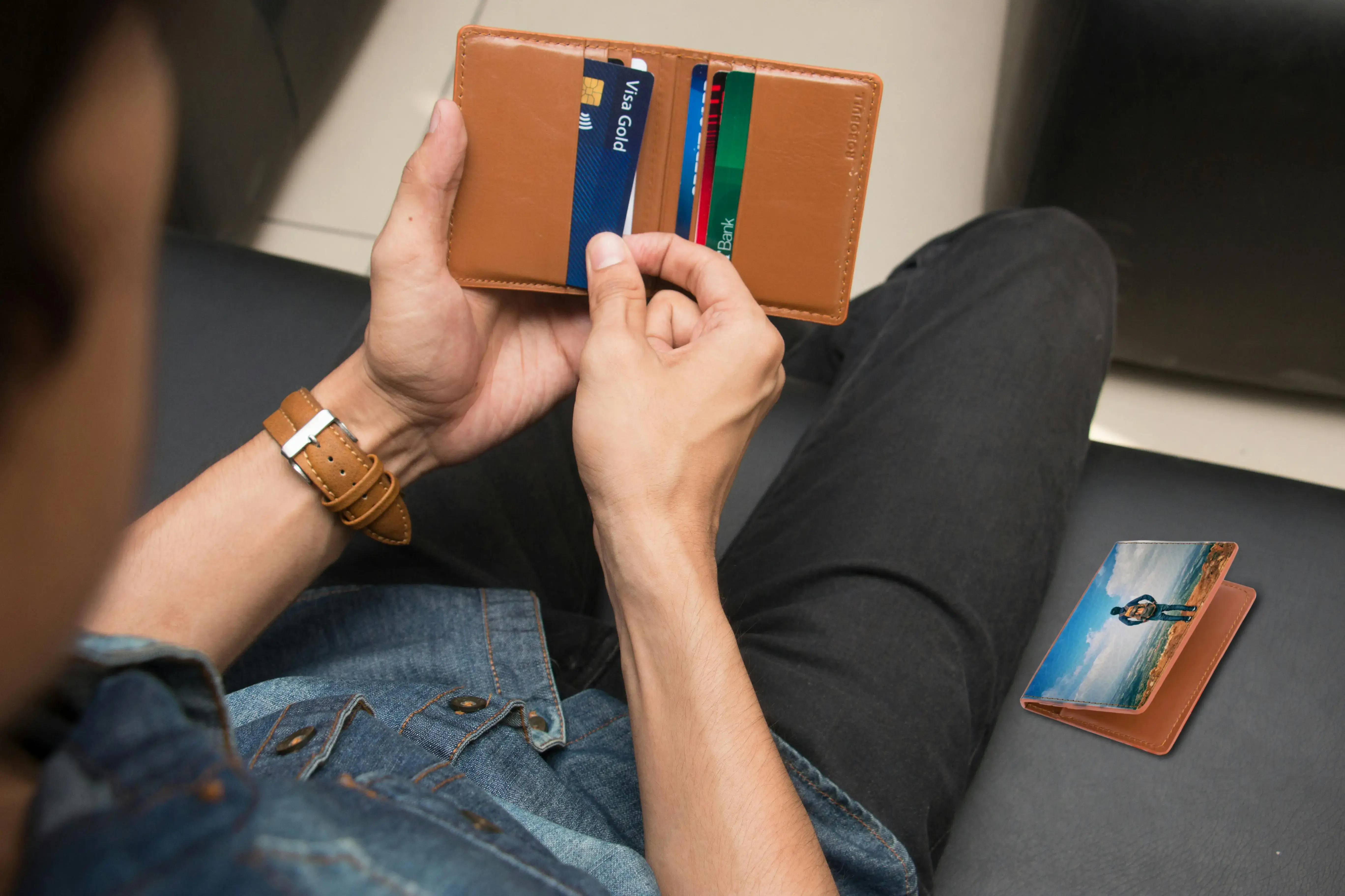 Person holding a wallet