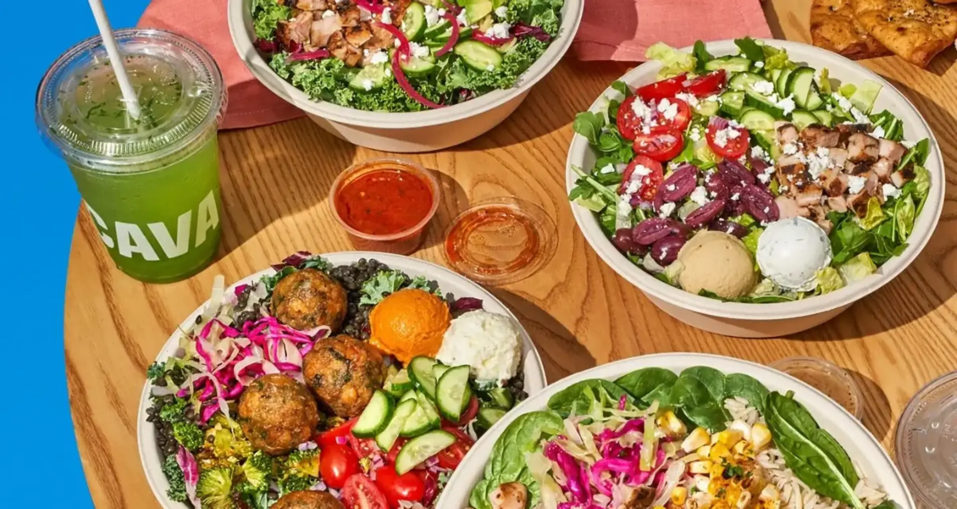 Food on a table