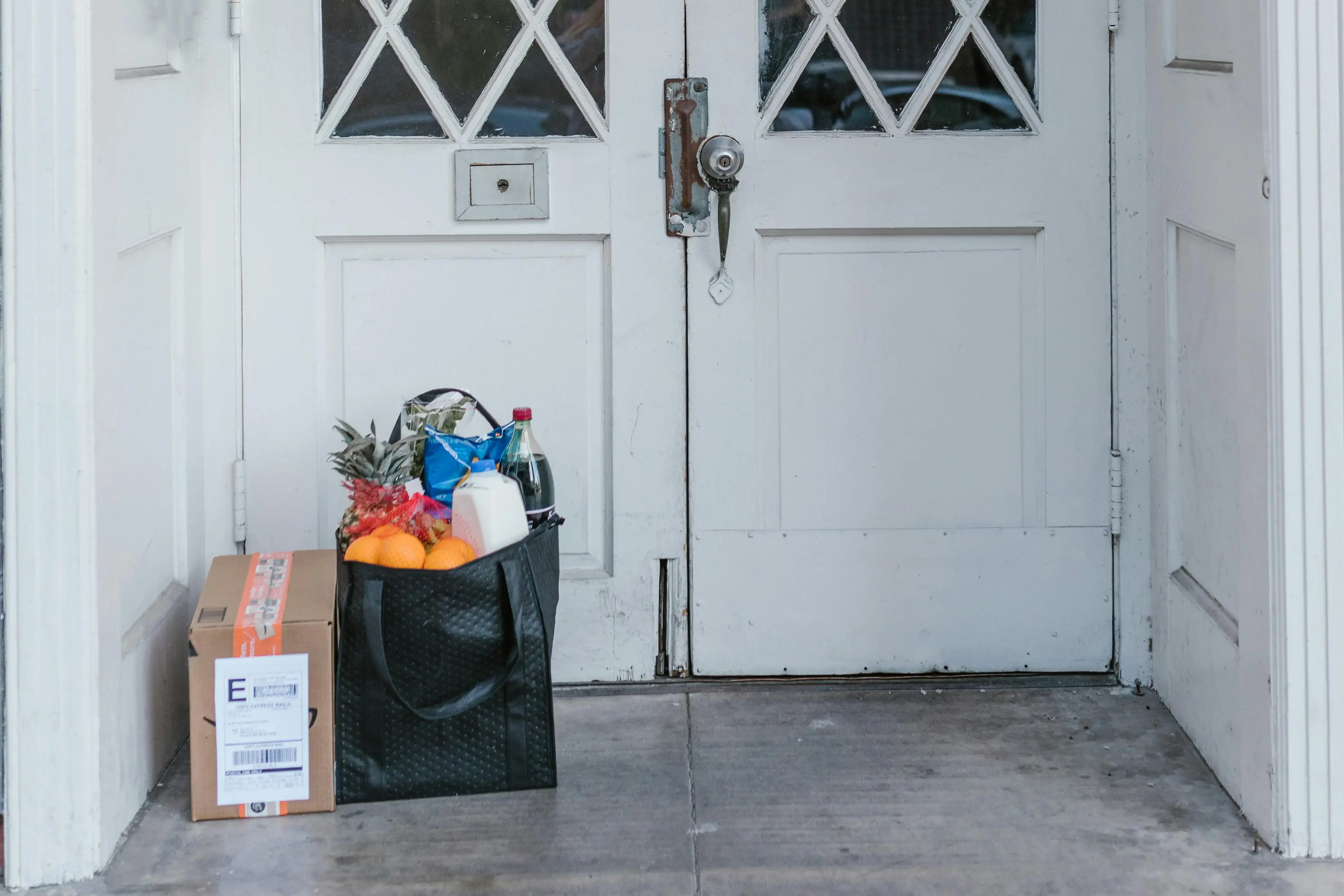Groceries on the doorstep