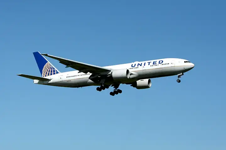 Airplane in the sky