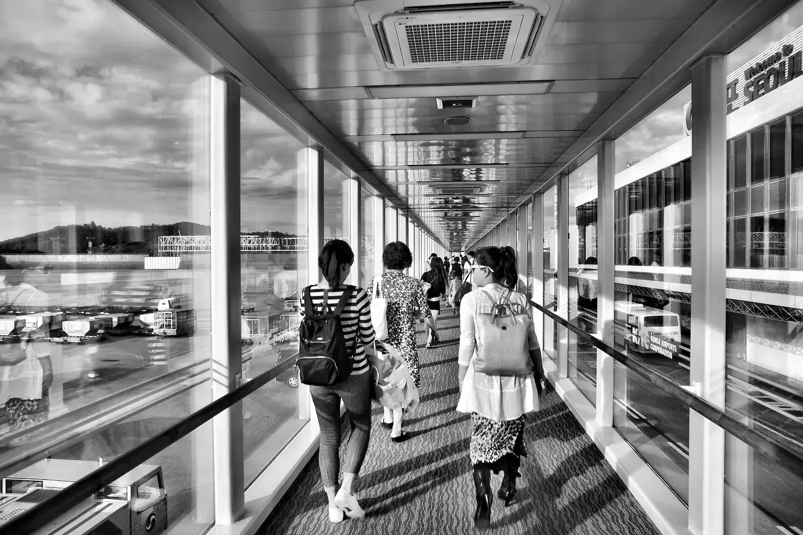 People walking