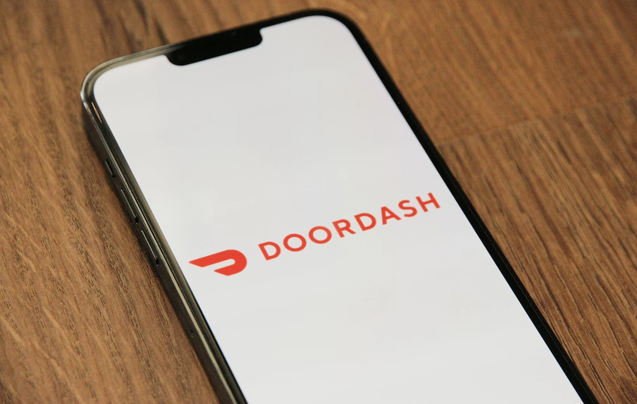Image of DoorDash app on a phone.