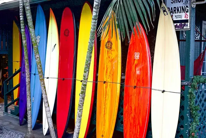 Surfboards in Hawaii