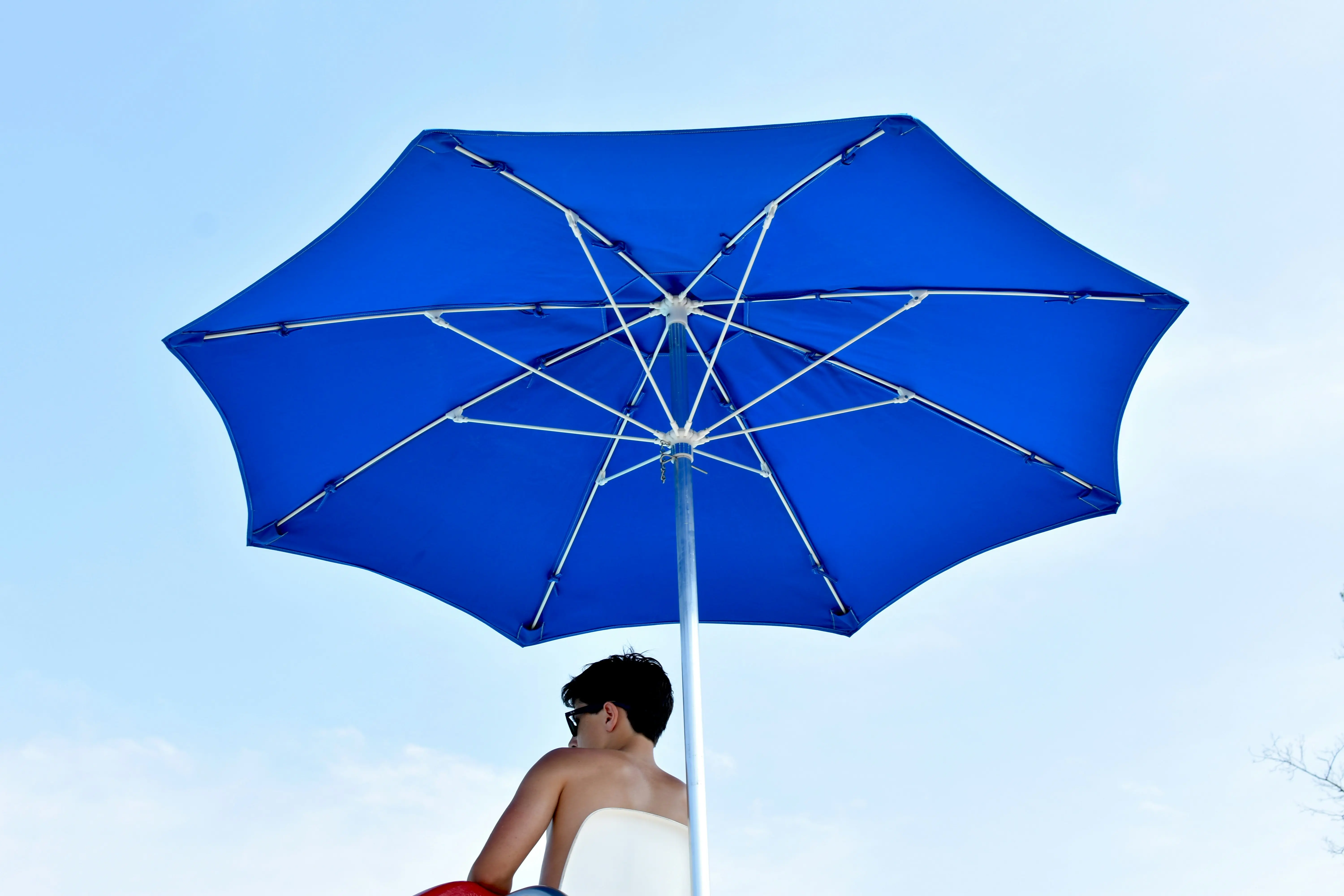 Person under an umbrella