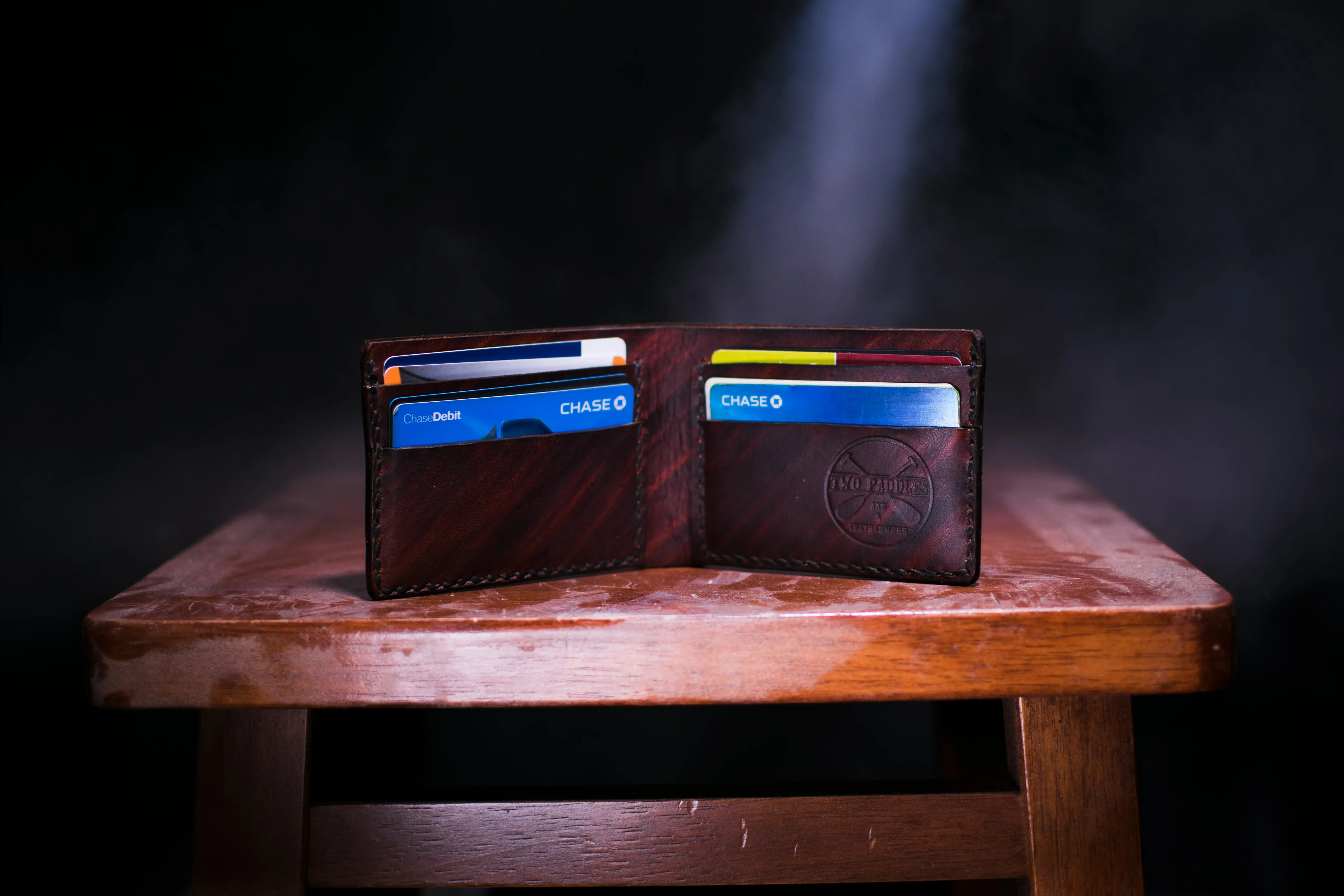 Wallet with cards inside