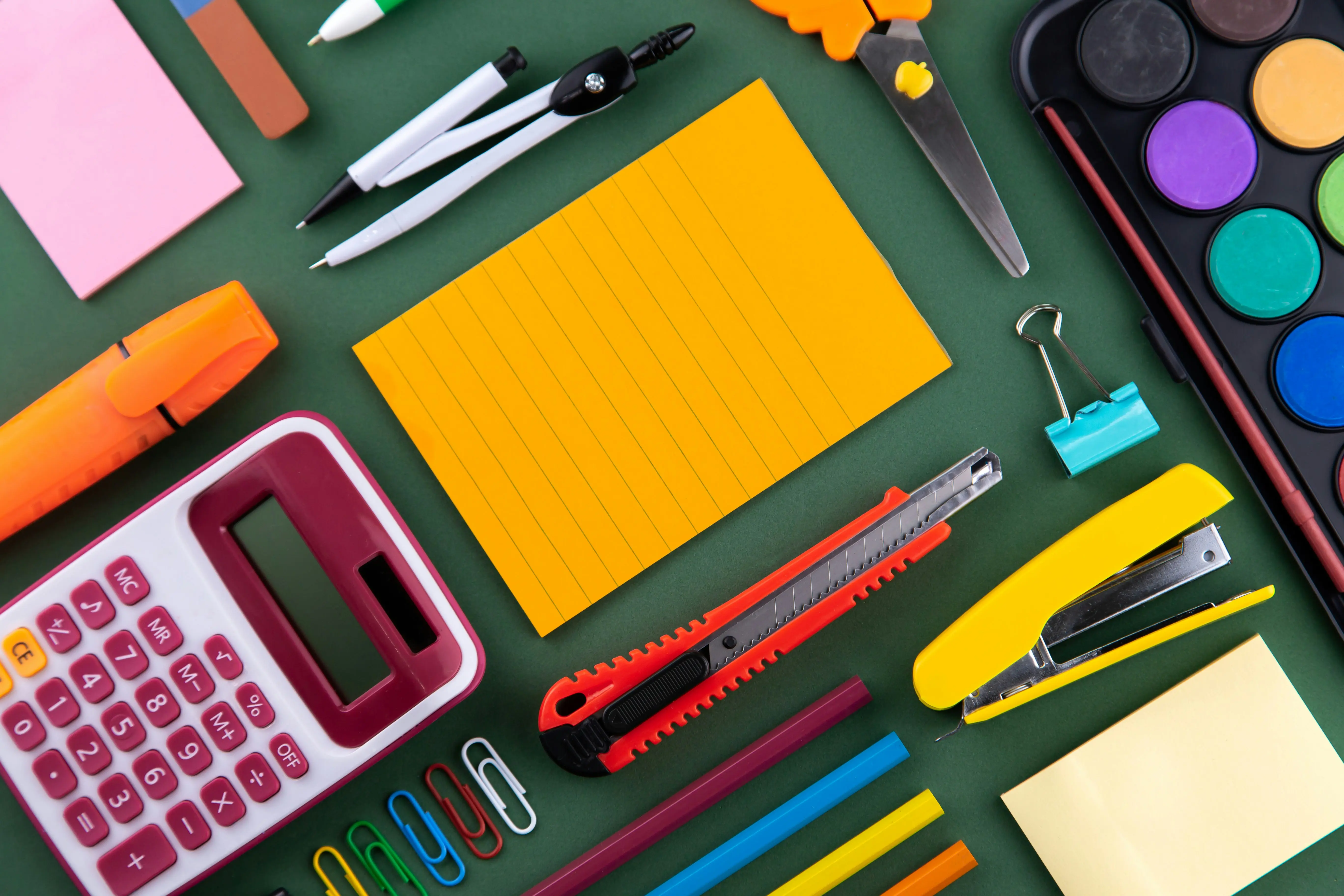 Variety of office supplies