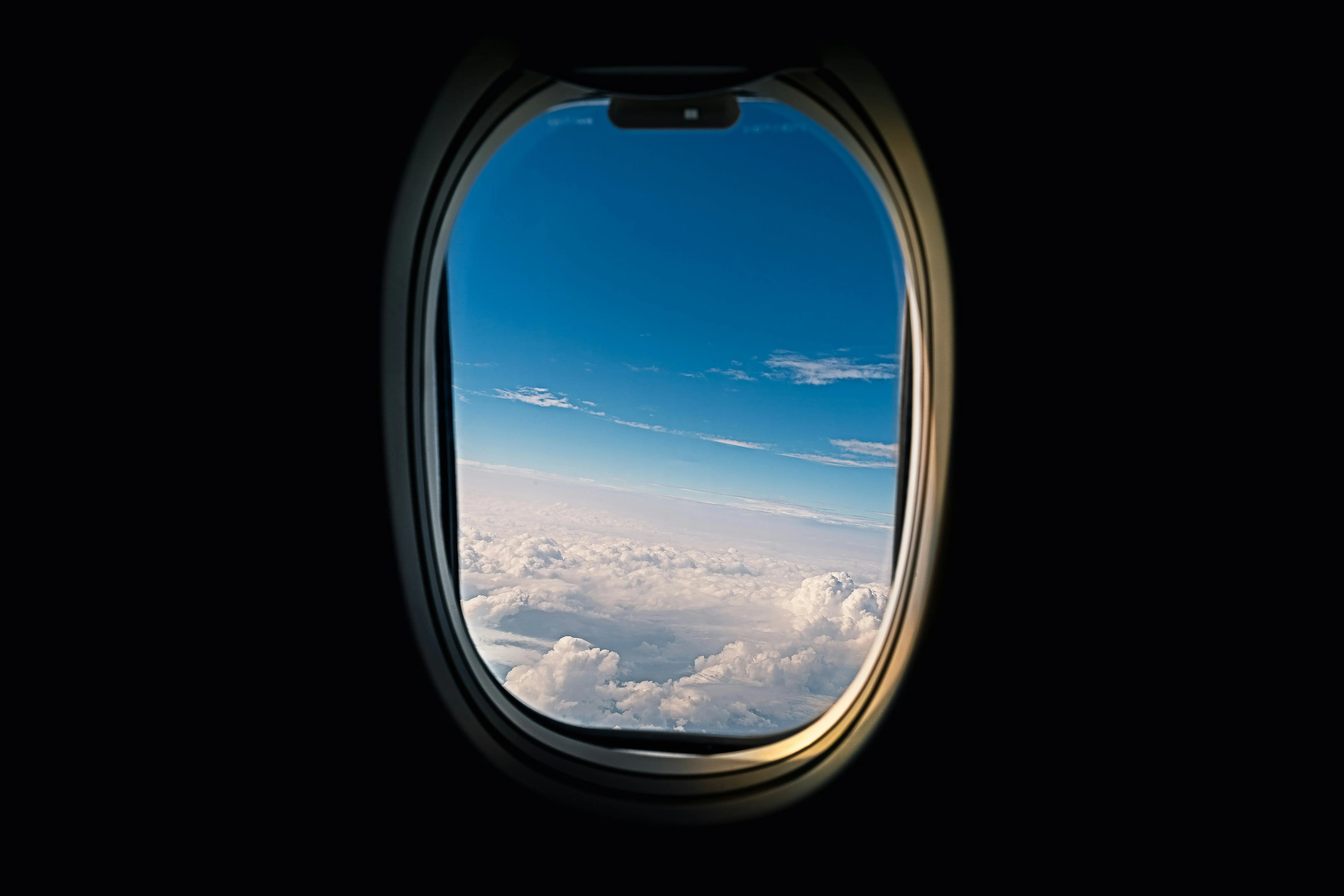 View from an airplane window