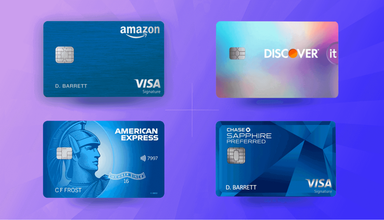 Illustration showing best credit cards for online shopping