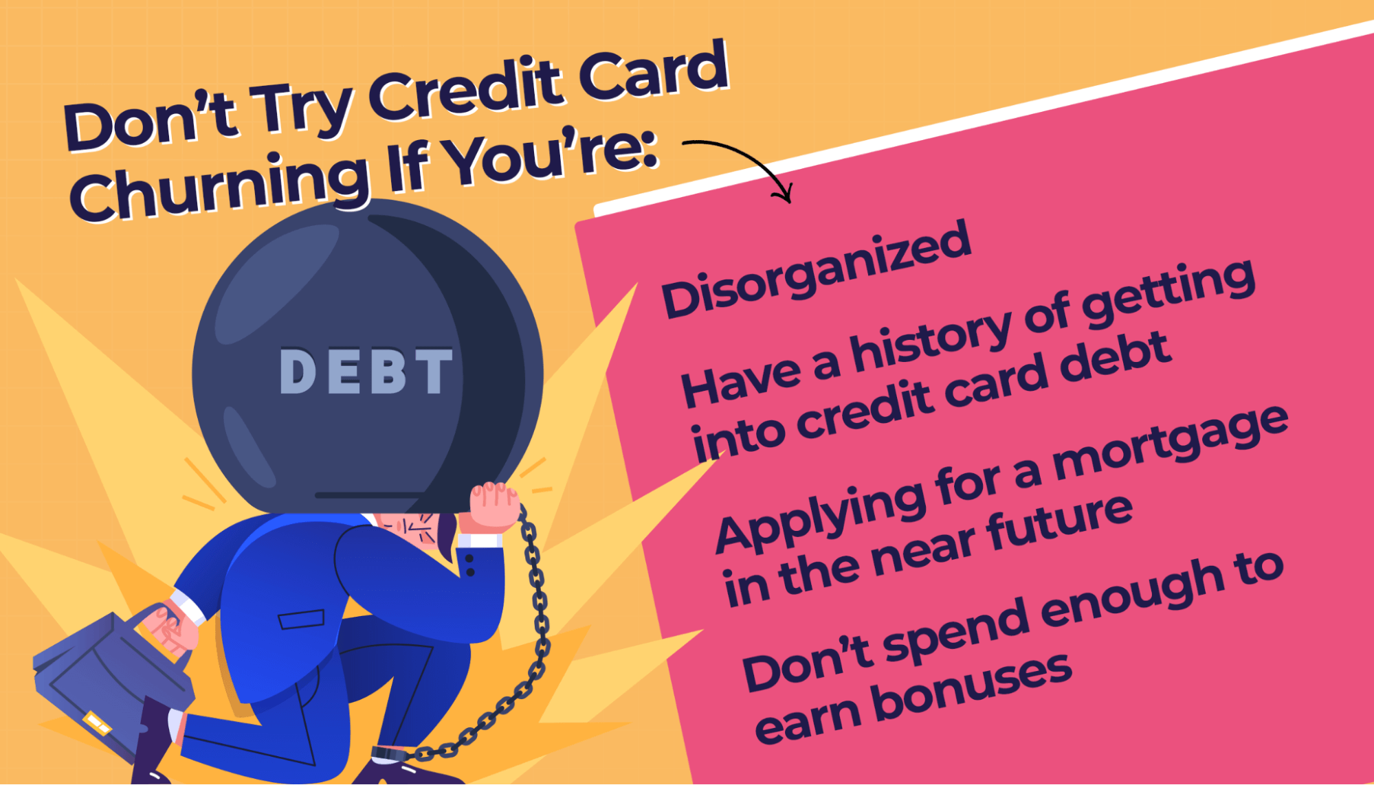 Credit card churning disqualifiers