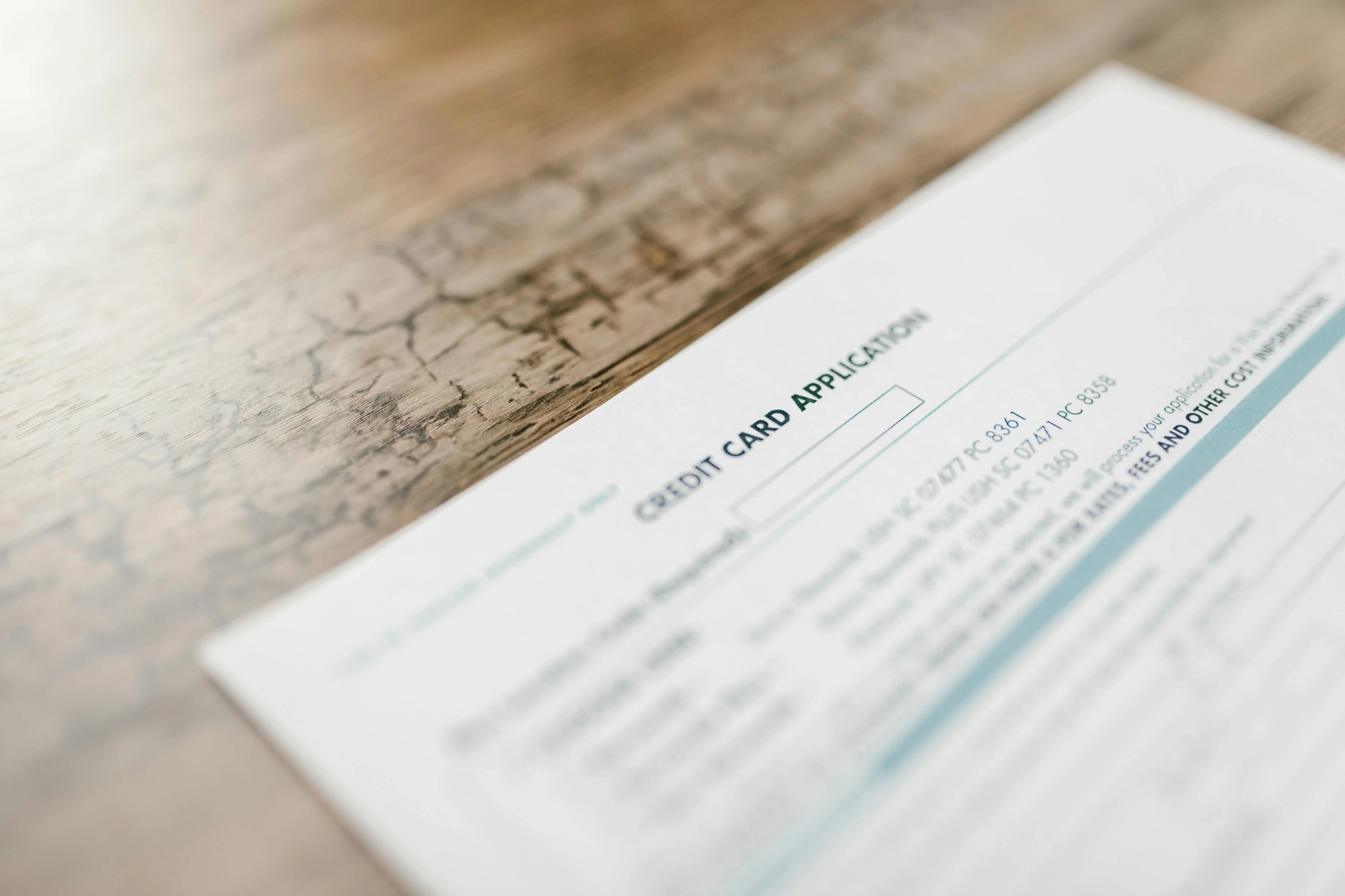 Paper on a brown surface