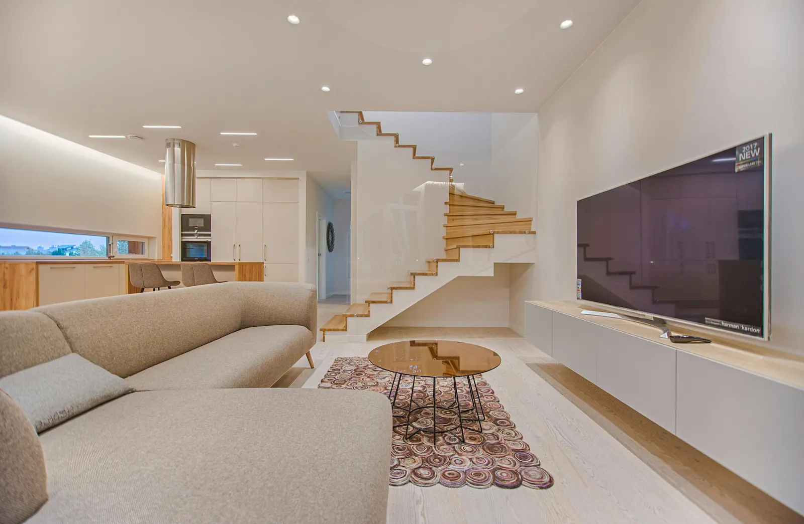 Inside of a modern home
