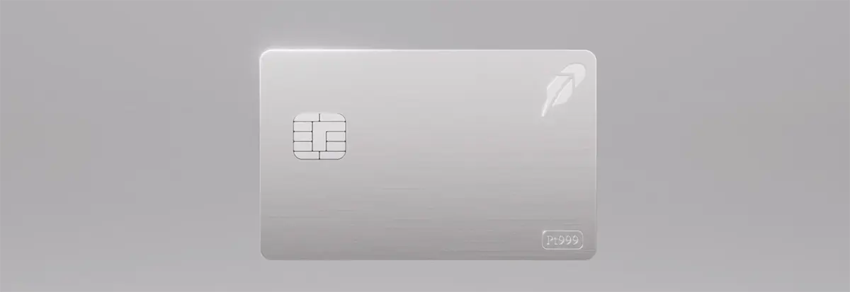 Robinhood Platinum Card real platinum metal invite-only premium credit card 2026