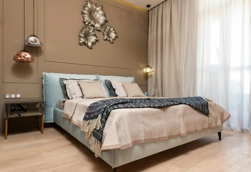 Luxury hotel room at a Caesars Rewards destination redeemable with the Prestige Visa annual hotel night benefit