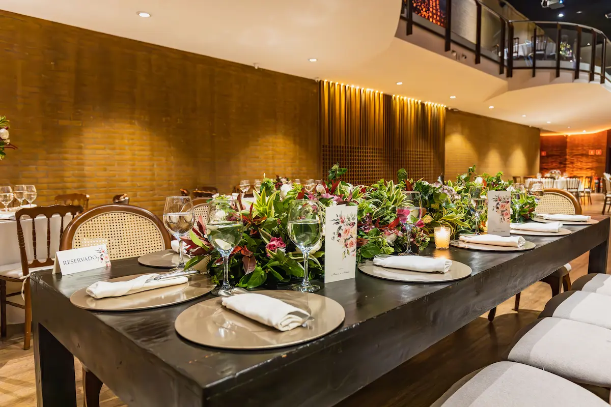 Elegantly set fine dining table at an upscale restaurant, representing how Amex Platinum concierge can secure reservations for Platinum cardholders