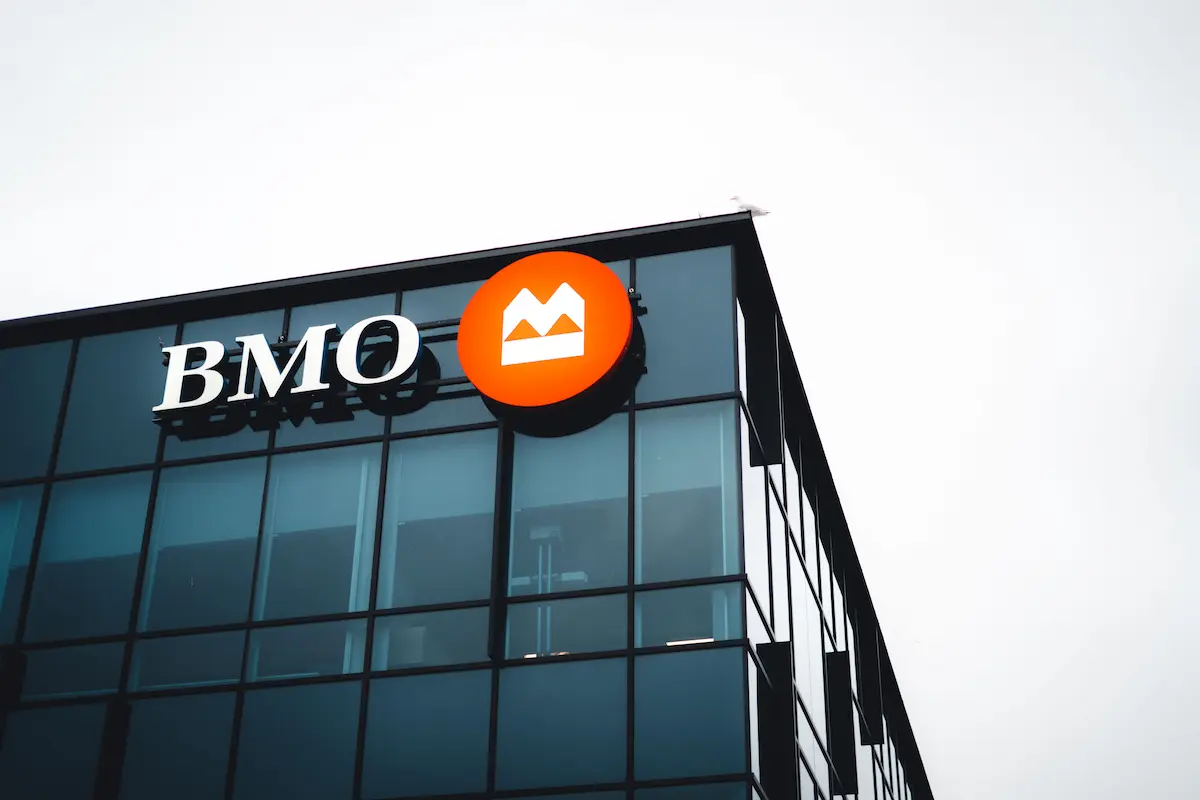 BMO Bank branch exterior representing BMO's US checking and savings account lineup reviewed for 2026