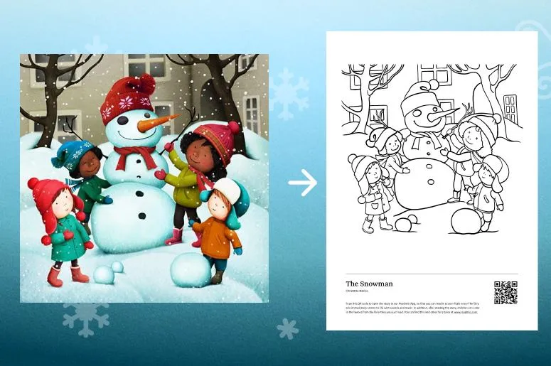 Winter colouring sheet - free printable!