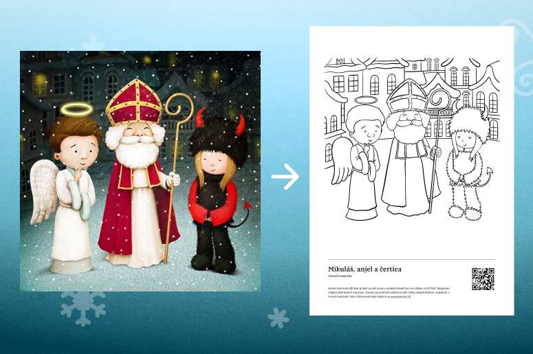 Mikulášska omaľovanka